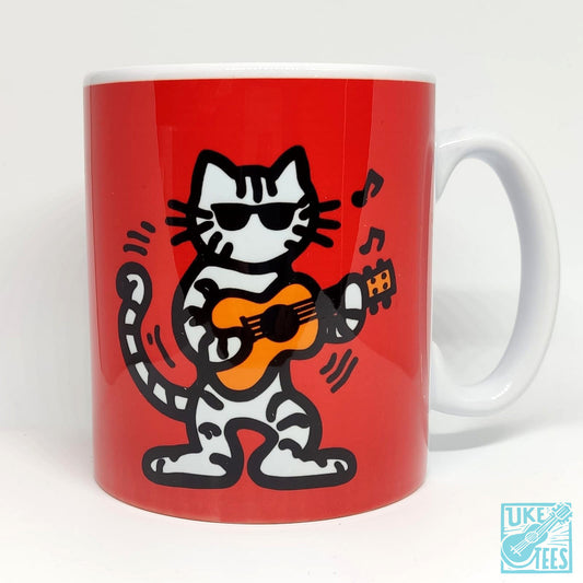 Cool Uke Cat Mug